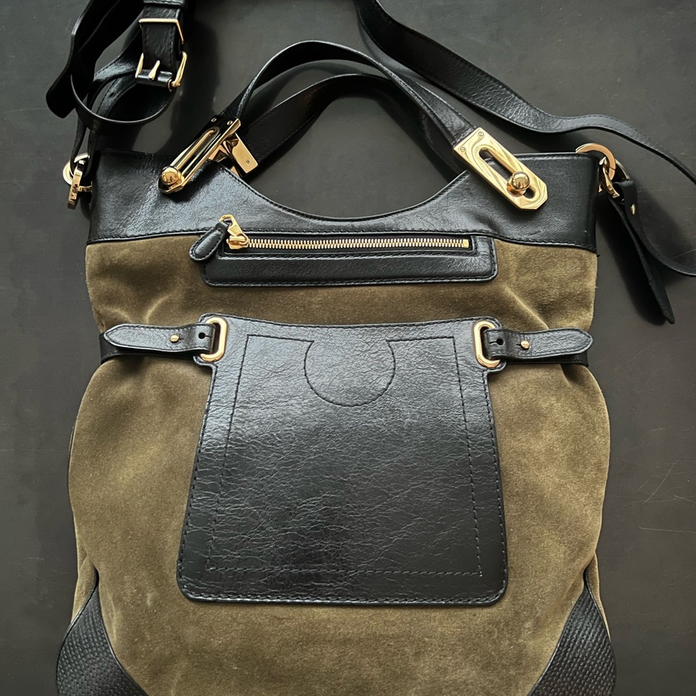 Balenciaga Suede Scene Bag